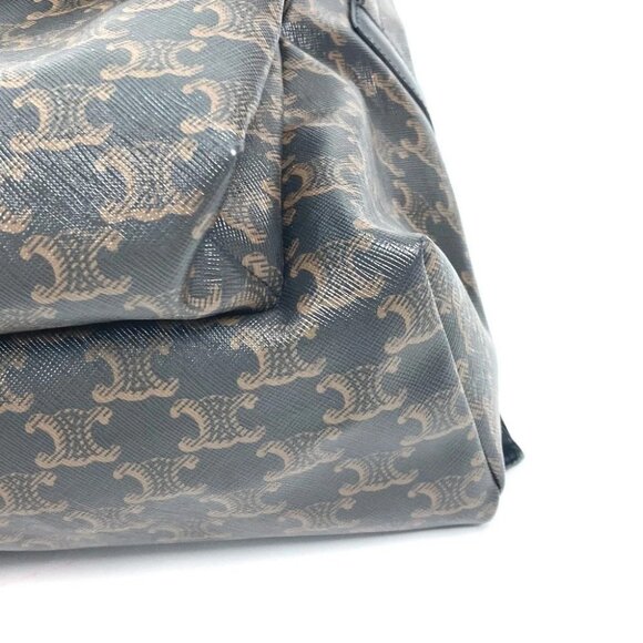 CELINE Bag Triomphe Backpack Leather Brown/Black - Picture 8 of 16